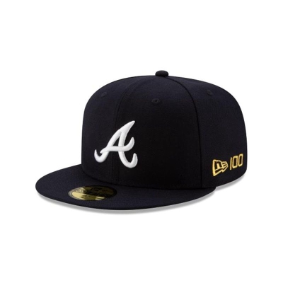 Sapca New Era Atlanta Braves MLB Team Color 59FIFTY Fitted - Negrii